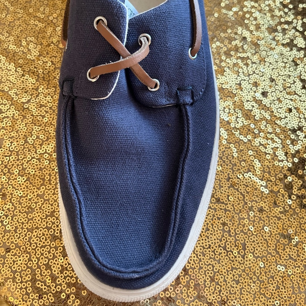J. Crew Blue Boat Shoes Size 8.5